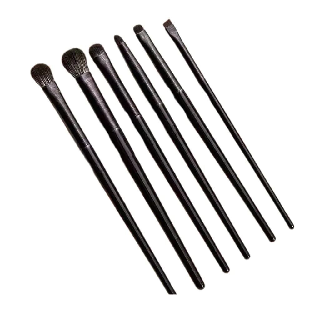 Soft Bristle Eyeshadow Brush Set - 6 Makeup Tools