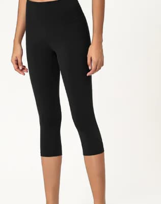 Yoga Capris, Soft Fitness Leggings, Bare Feel Yoga Pants