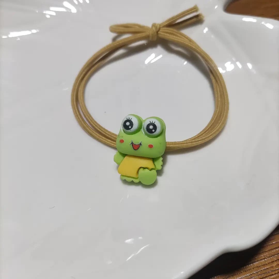 Cartoon Frog Hair Tie - Simple Hair Accessories