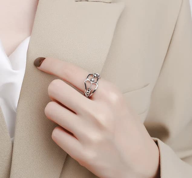 Rotatable Adjustable Smart Ring for Women Fashion