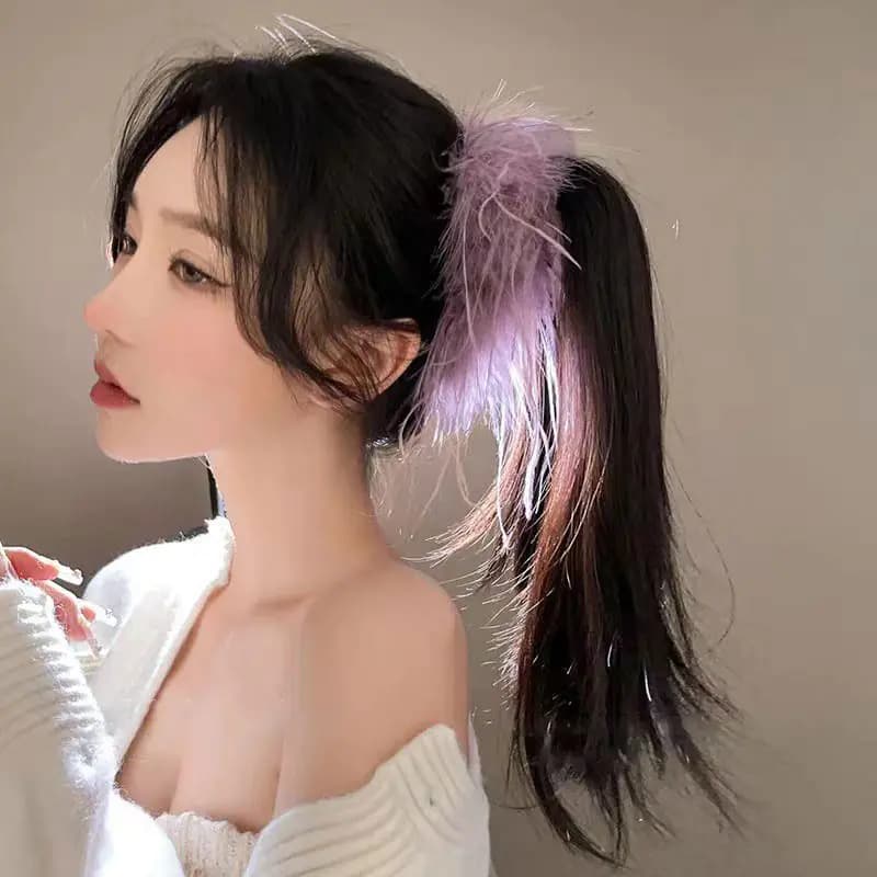 Elegant Fluffy Shark Hairpin Hair Accessories