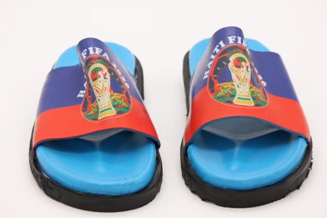 Colorful FIFA-Inspired Slide Sandals