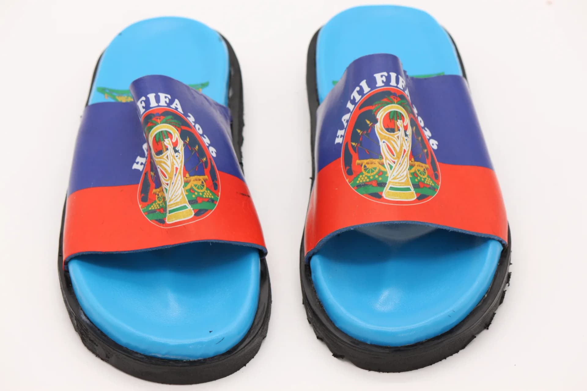 Colorful FIFA-Inspired Slide Sandals photo 2