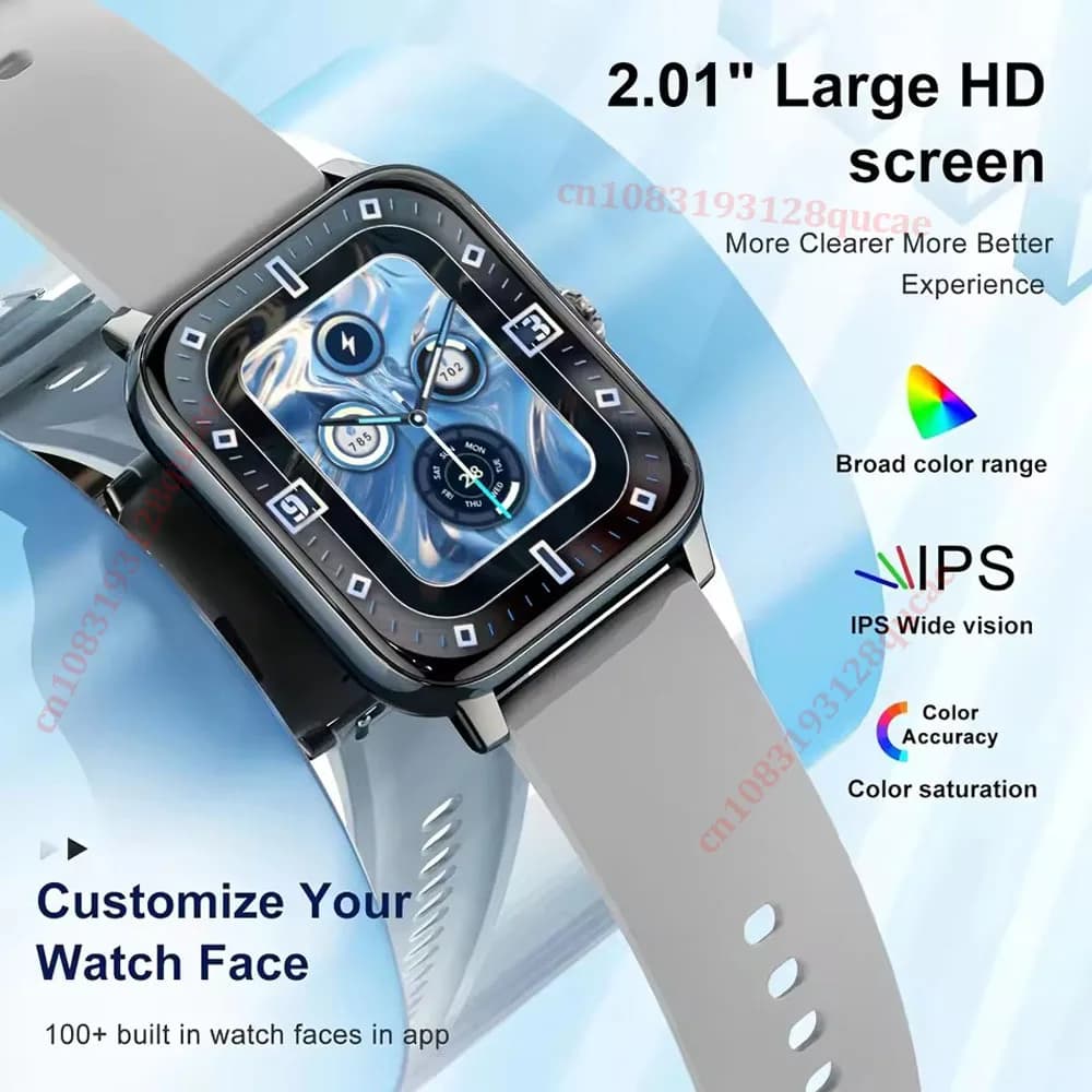 Smart Watch Android iOS 2.01 Inch Color