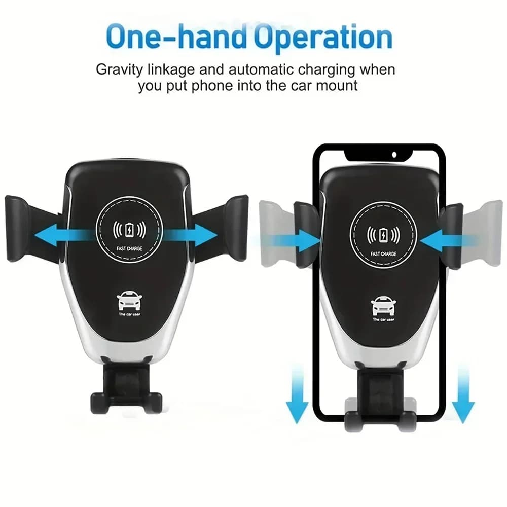 Wireless Car Phone Holder With Charging
