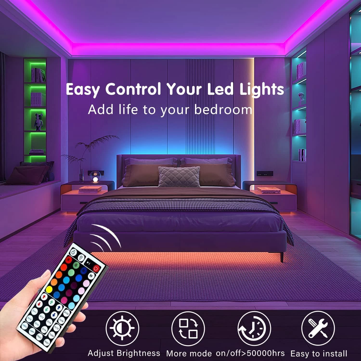RGB LED Strip Lights with Remote Control