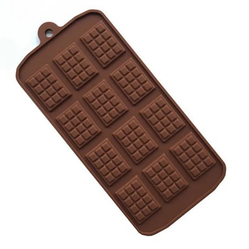 Silicone Chocolate Fondant Candy Mold 12-Cavity