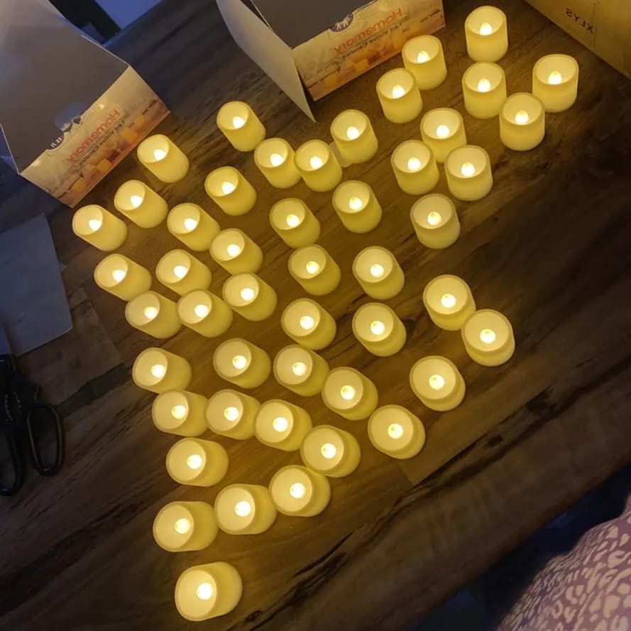 LED Flameless Tealight Candles Warm White