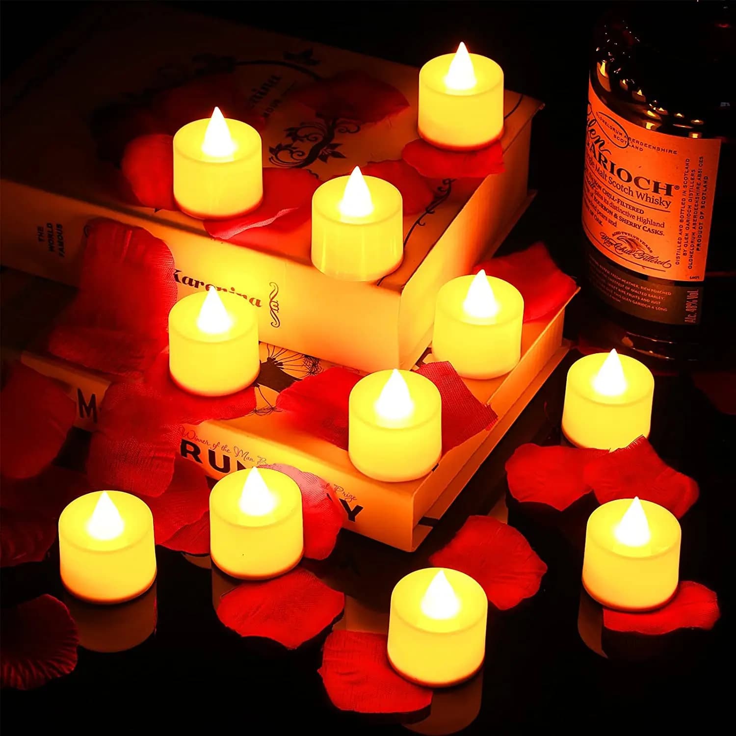LED Flameless Tea Candles Battery Powered Warm White