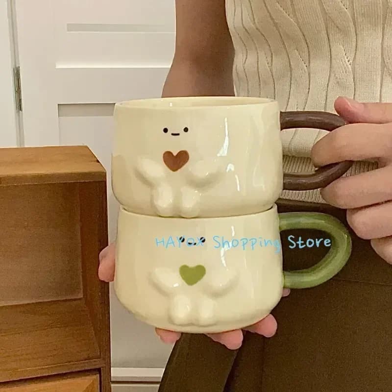 Ceramic Heat-Resistant Coffee Mug Couple Set