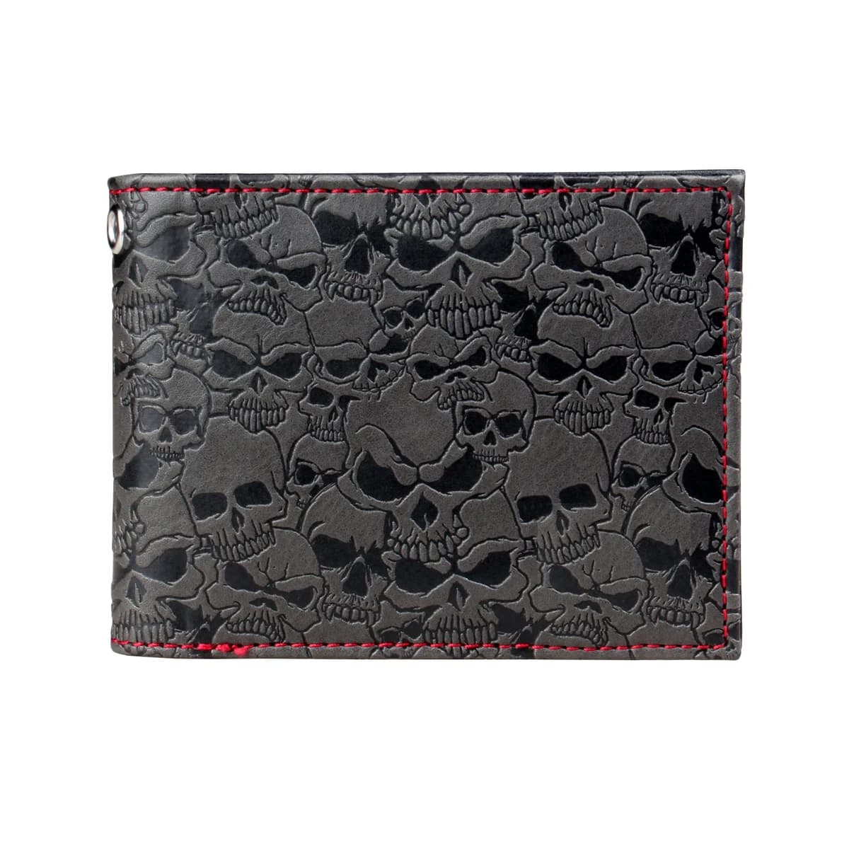Skull Double Fold Wallet οΌVersatile Credit Card Holder