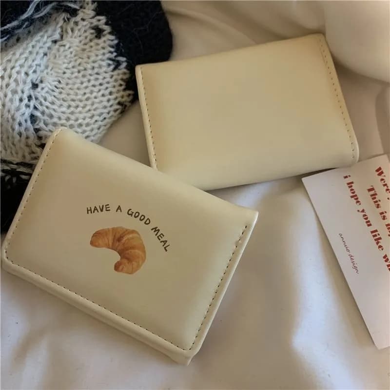 Butter Toast Milk Yellow Cartoon Wallet