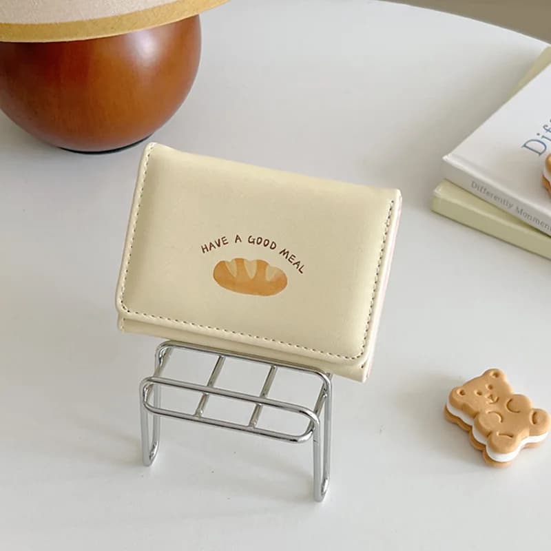 Butter Toast Milk Yellow Cartoon Wallet