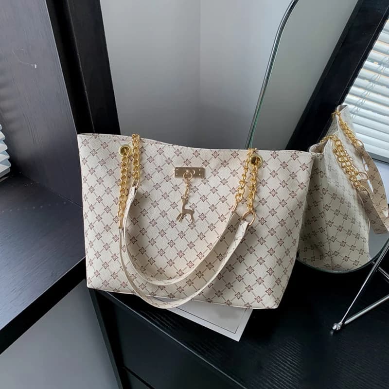 Soft Leather Large Capacity Tote Bag