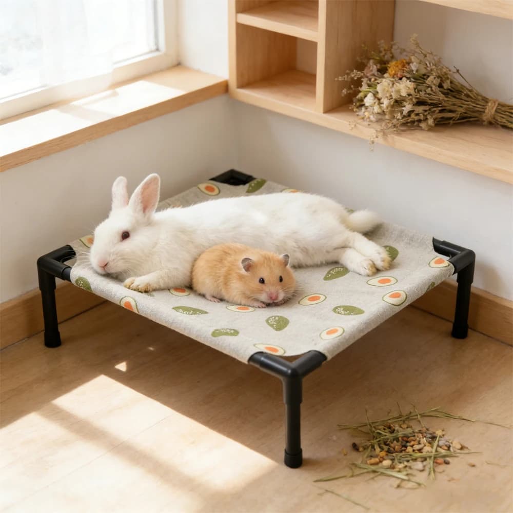 Elevated Pet Bed with Cooling Mat