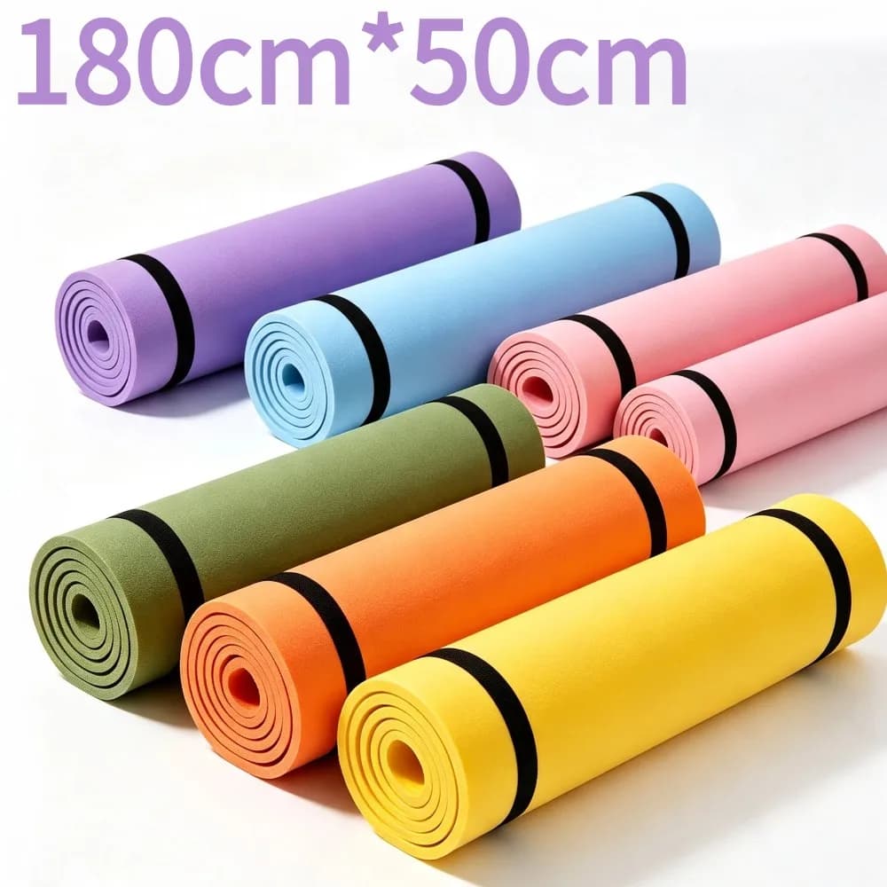 Yoga Pilates Mat 180x50cm Non-Slip Portable