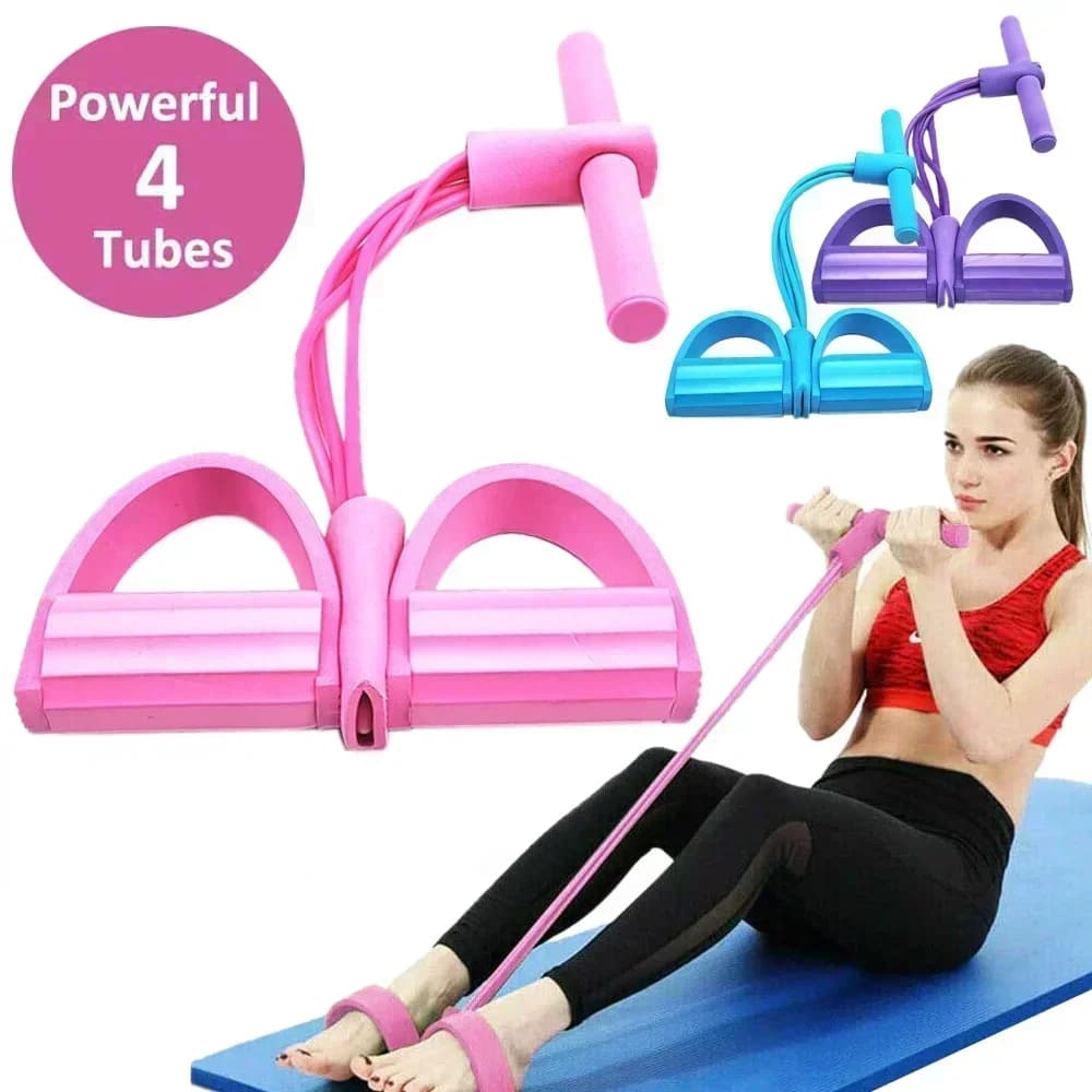 Resistance Bands Set Four Tube Elastic