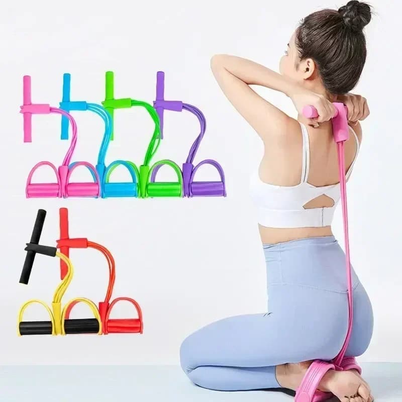 Resistance Bands Set Four Tube Elastic