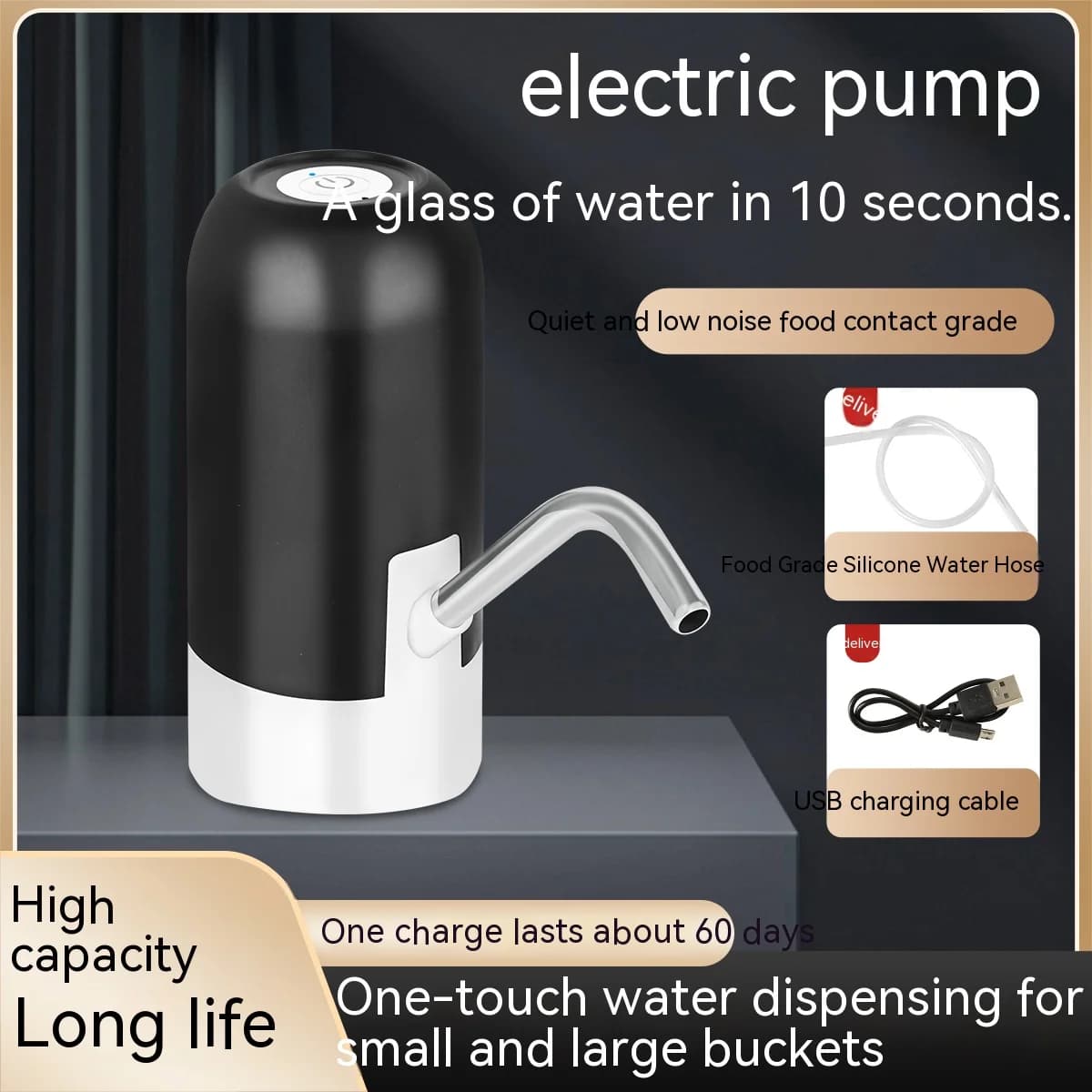 Automatic USB Water Bottle Dispenser Pump