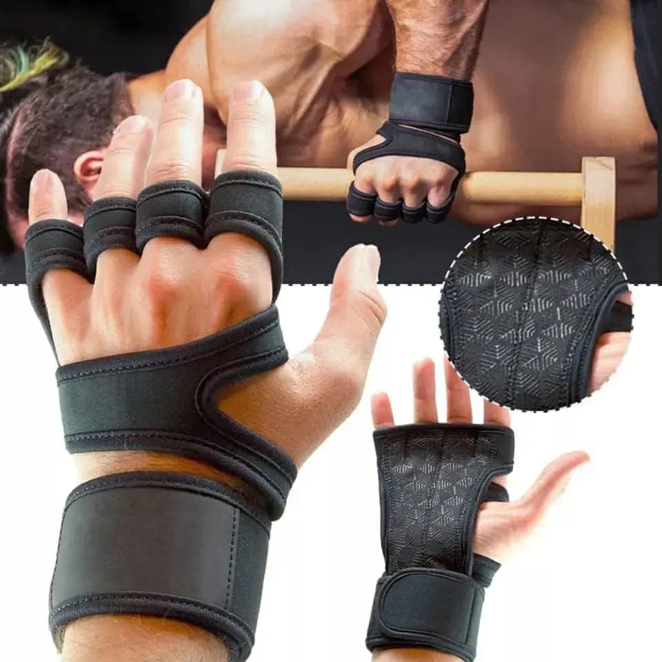 Gym Gloves With Wrist Wrap Weight Lifting