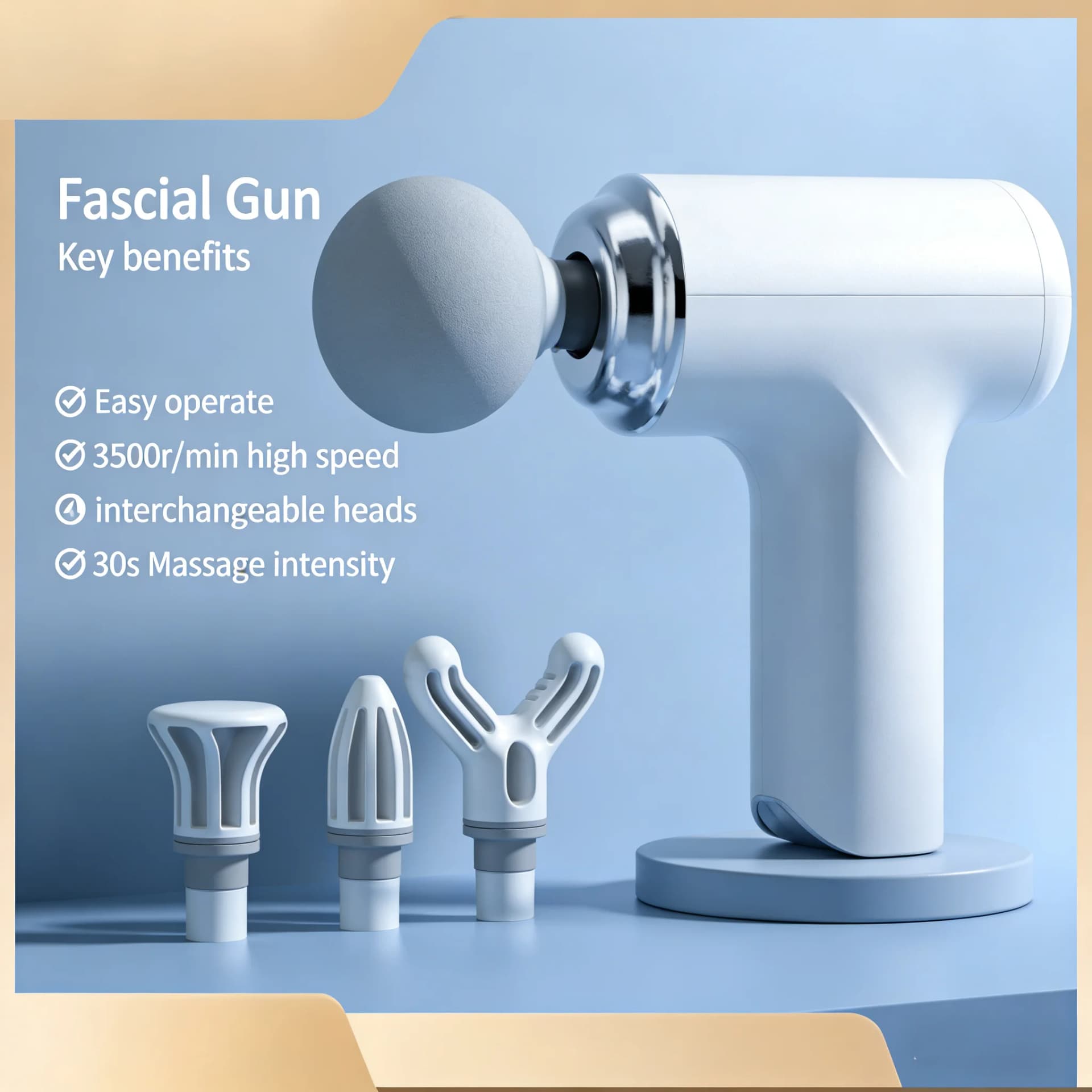 Portable Massage Gun with LED Display