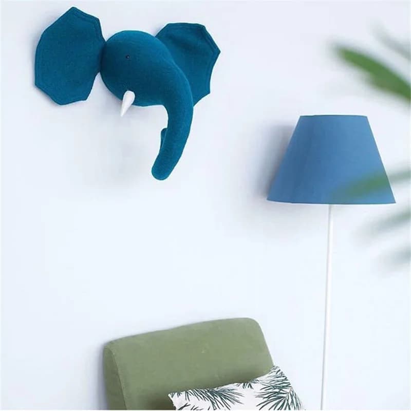 3D Cartoon Animal Head Wall Decor