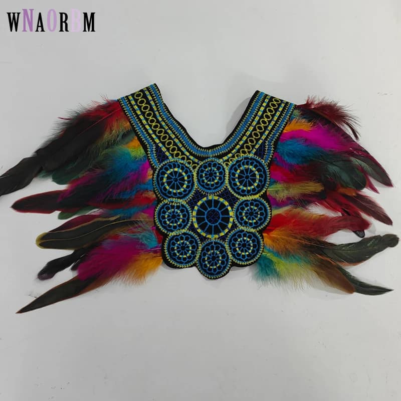 Gothic Feather Collar Halloween Costume Accessory