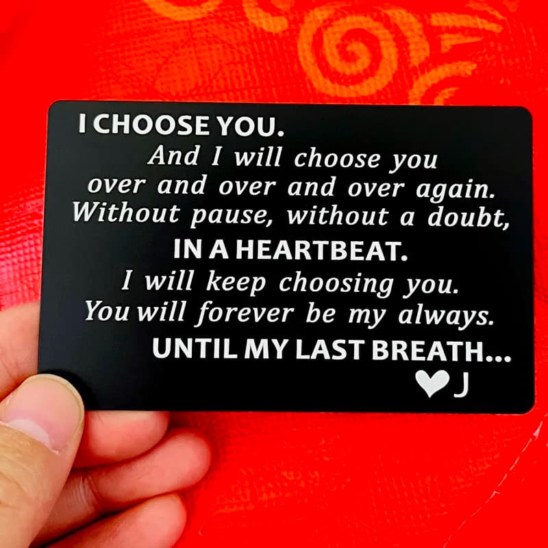 I Choose You Romantic Greeting Card