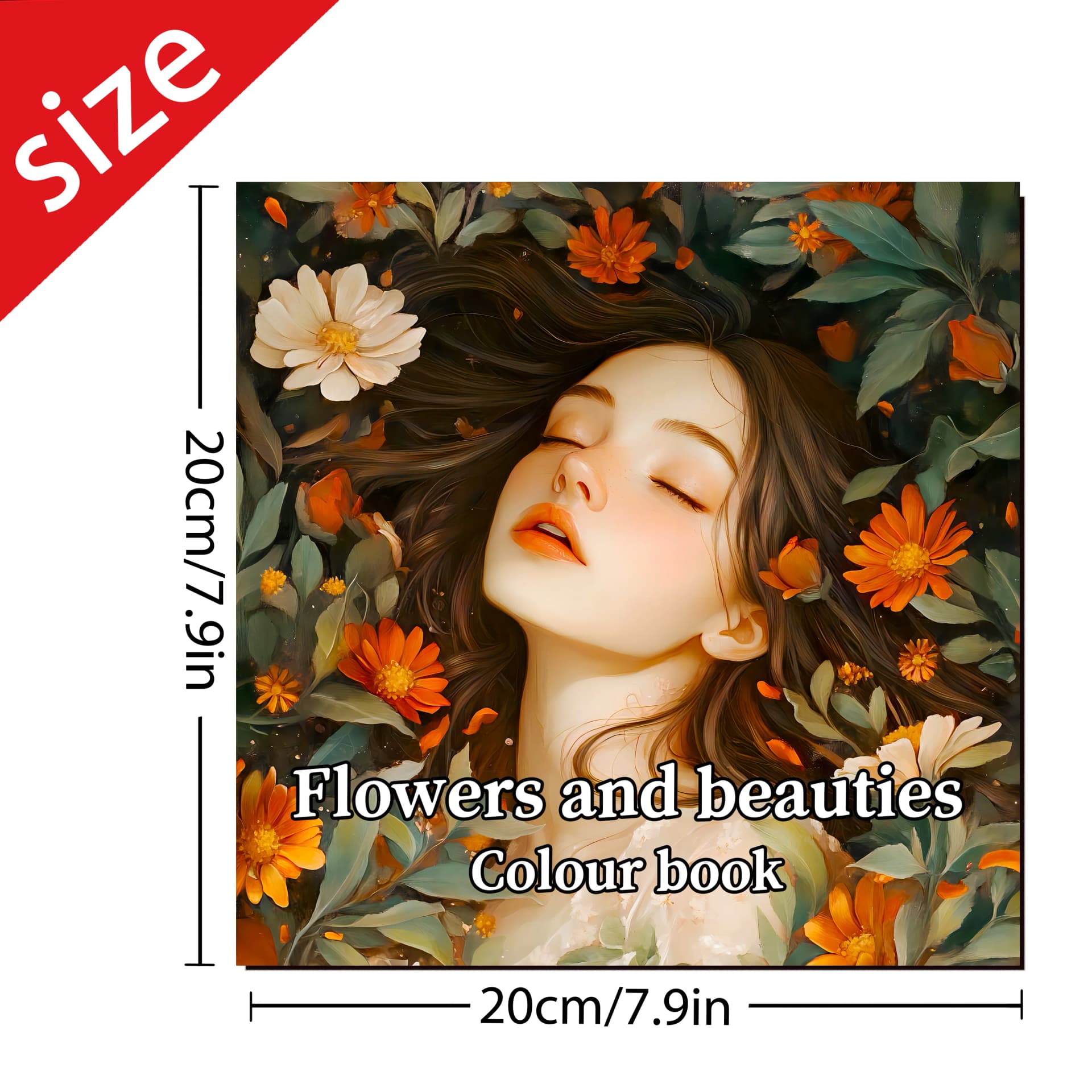 Beautiful Women Coloring Book For Makeup Practice