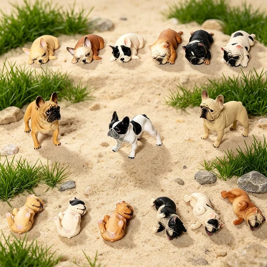French Bulldog Figurine Pet Animal Toy