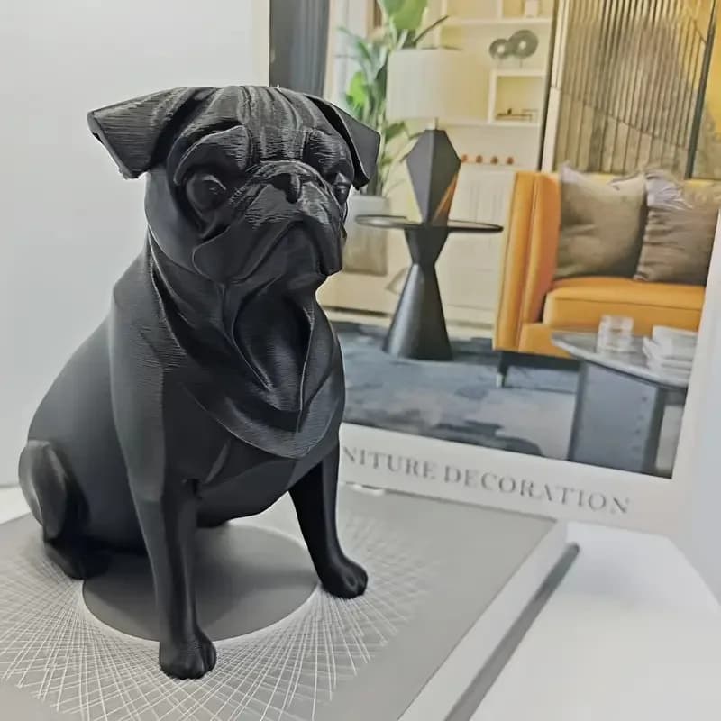 3D Printed Dog Statue Home Decor Ornament