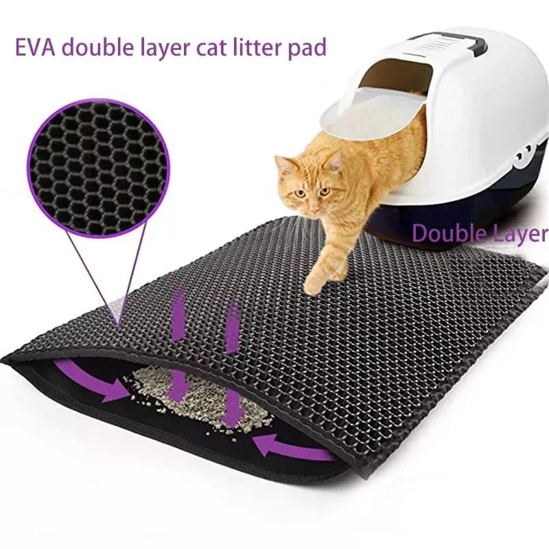 Cat Litter Mat Double Layer Waterproof Non-Slip