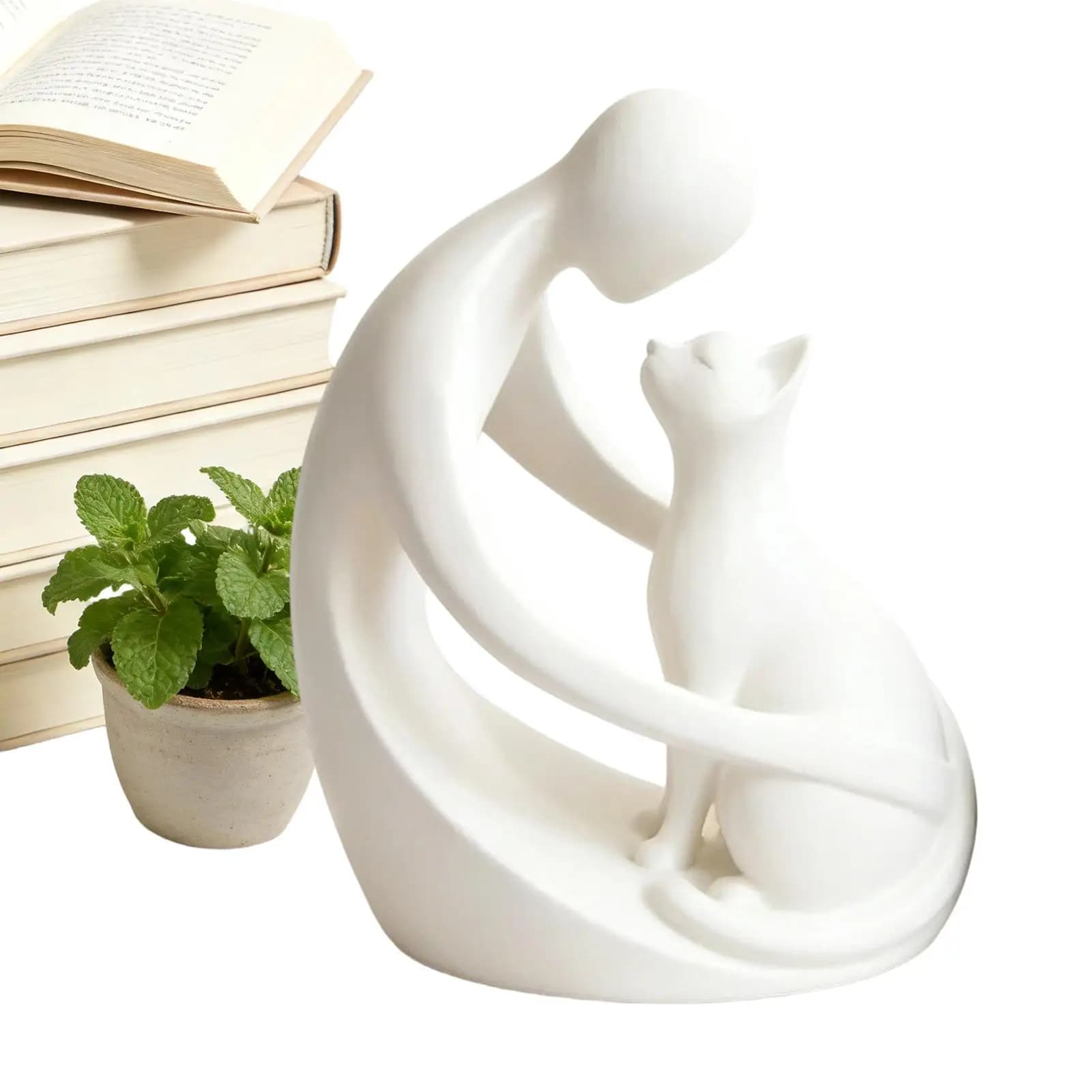 Cat Friendship Statue Home Decor