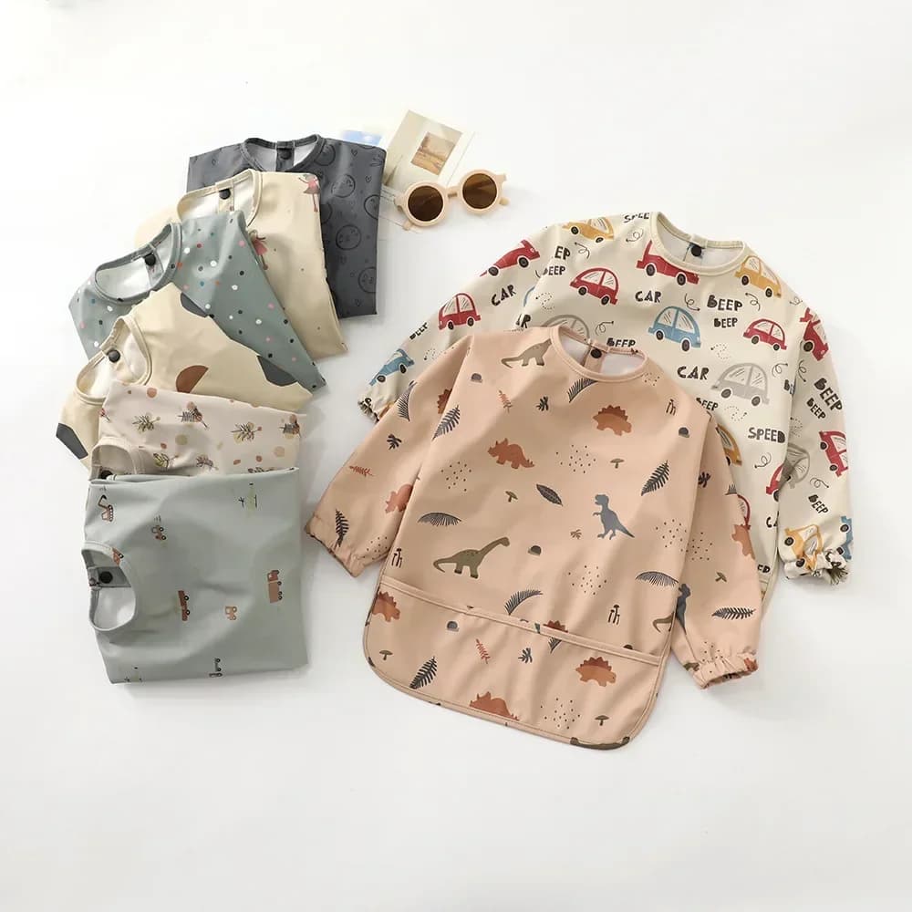 Baby Waterproof Long Sleeve Feeding Bib