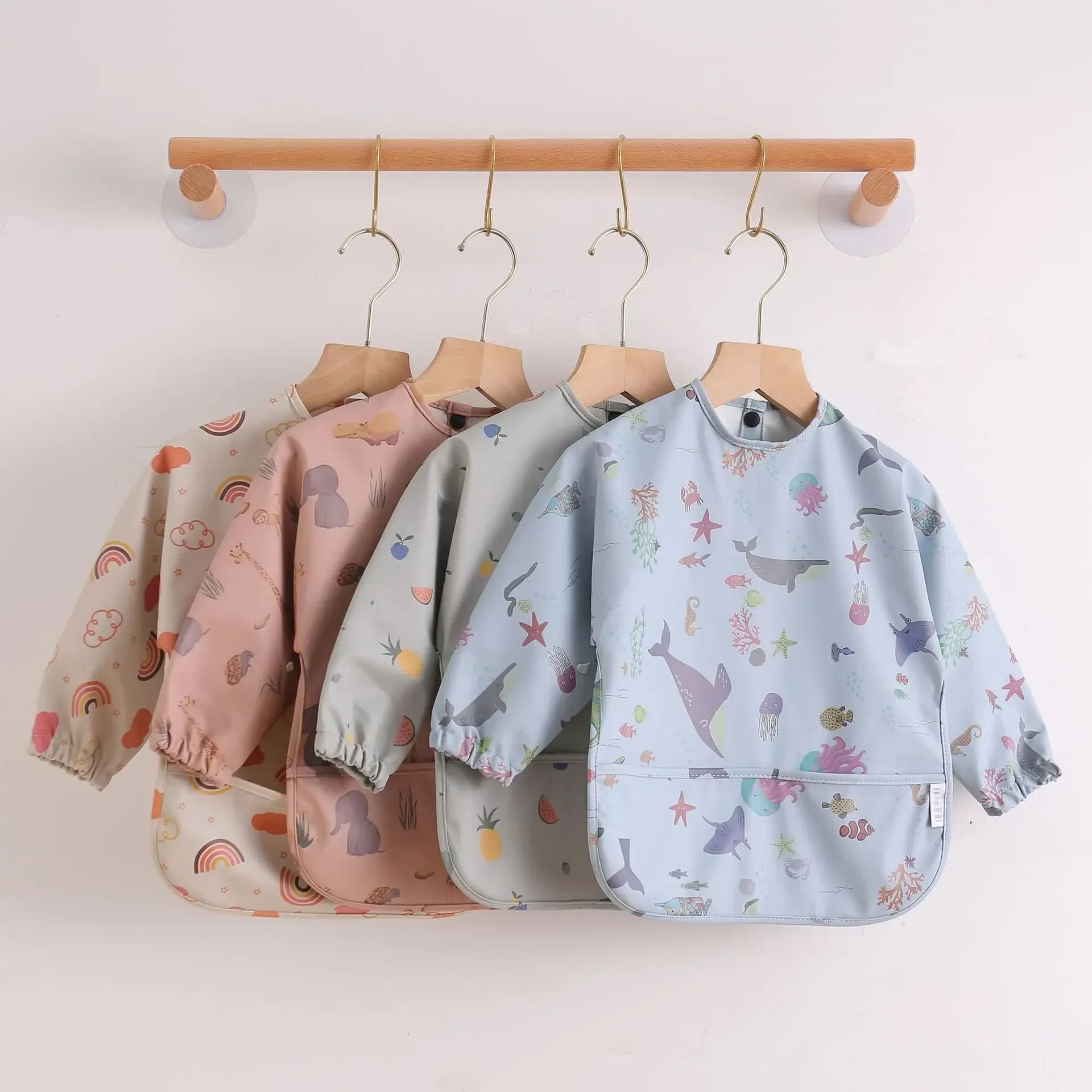 Baby Waterproof Long Sleeve Feeding Bib