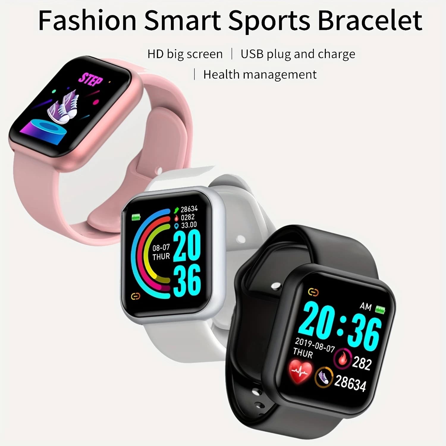 Smart Watch with Sport Mode and Music Control