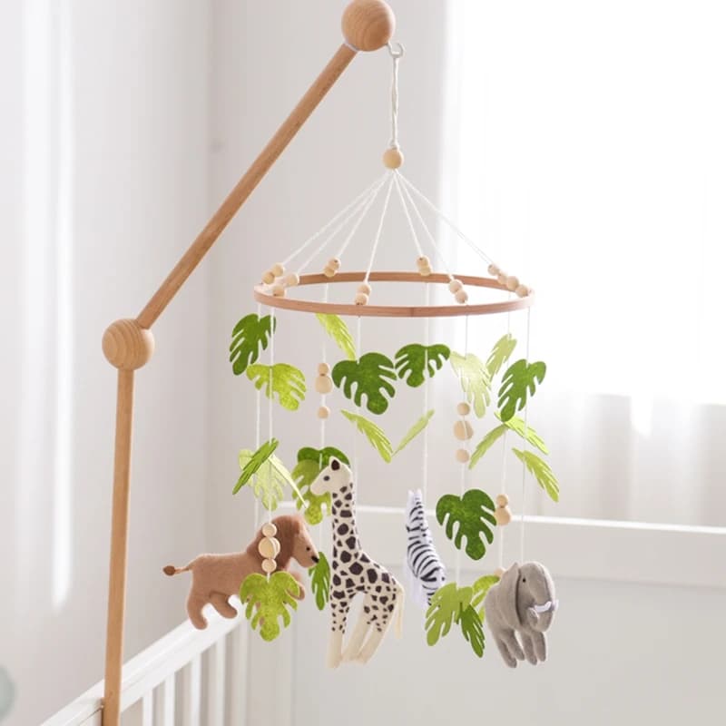 Baby Crib Mobile Felt Forest Animals
