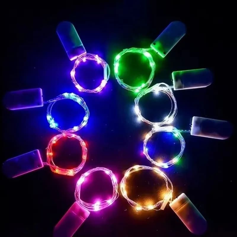 Battery Powered LED String Lights Copper Wire