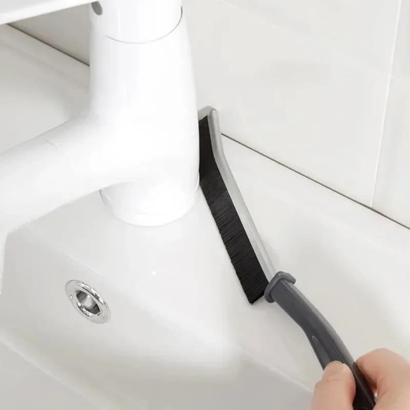 Hard-Bristled Crevice Cleaning Brush for Grout