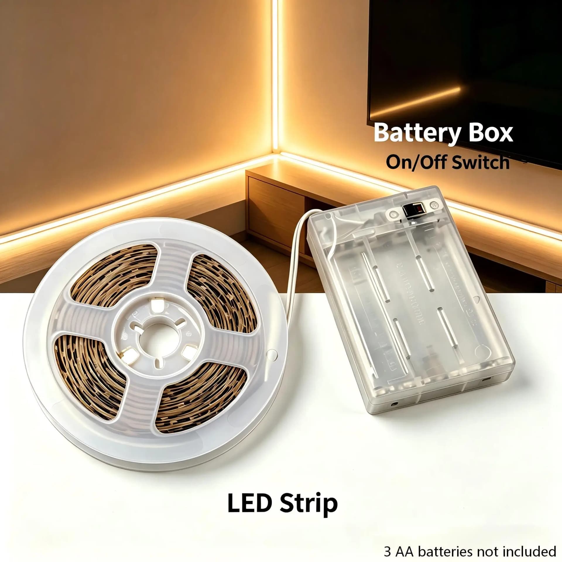 LED Light Strip Battery Powered