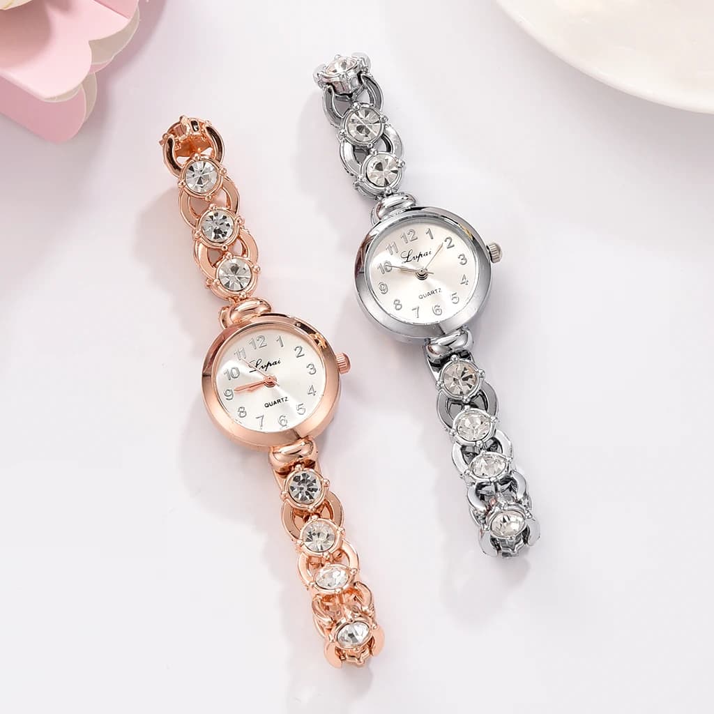 Women's Luxury Stainless Steel Crystal Bracelet Watch