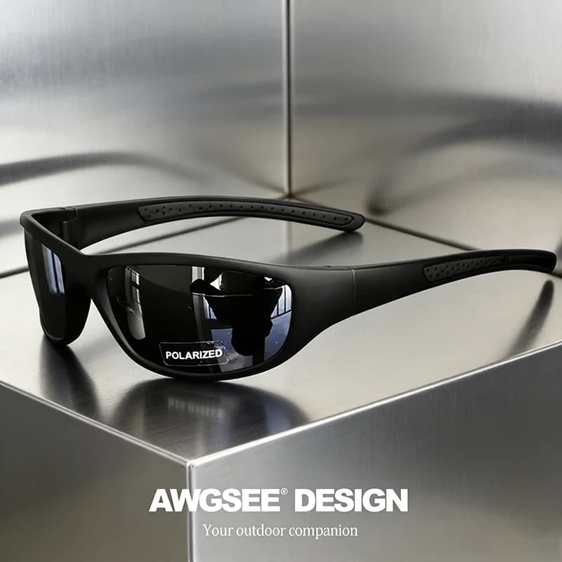 Polarized Sports Sunglasses with Anti-Glare TAC Lens