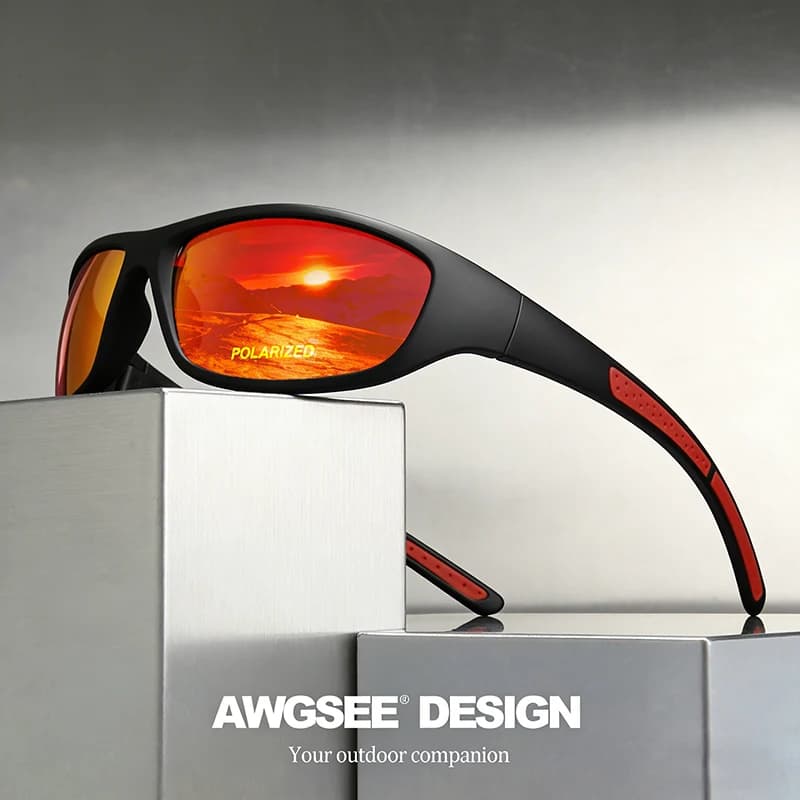 Polarized Sports Sunglasses with Anti-Glare TAC Lens