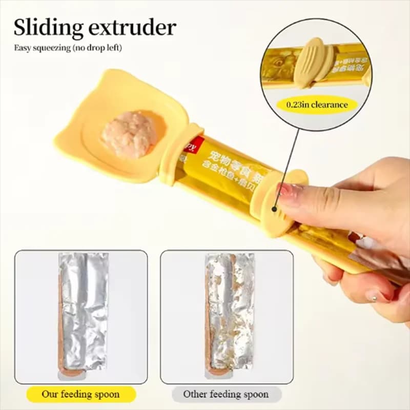 Cat Lickable Wet Food Dispenser Spoon