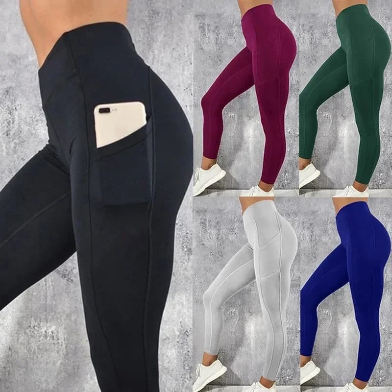 Women's High Waist Yoga Leggings with Pockets