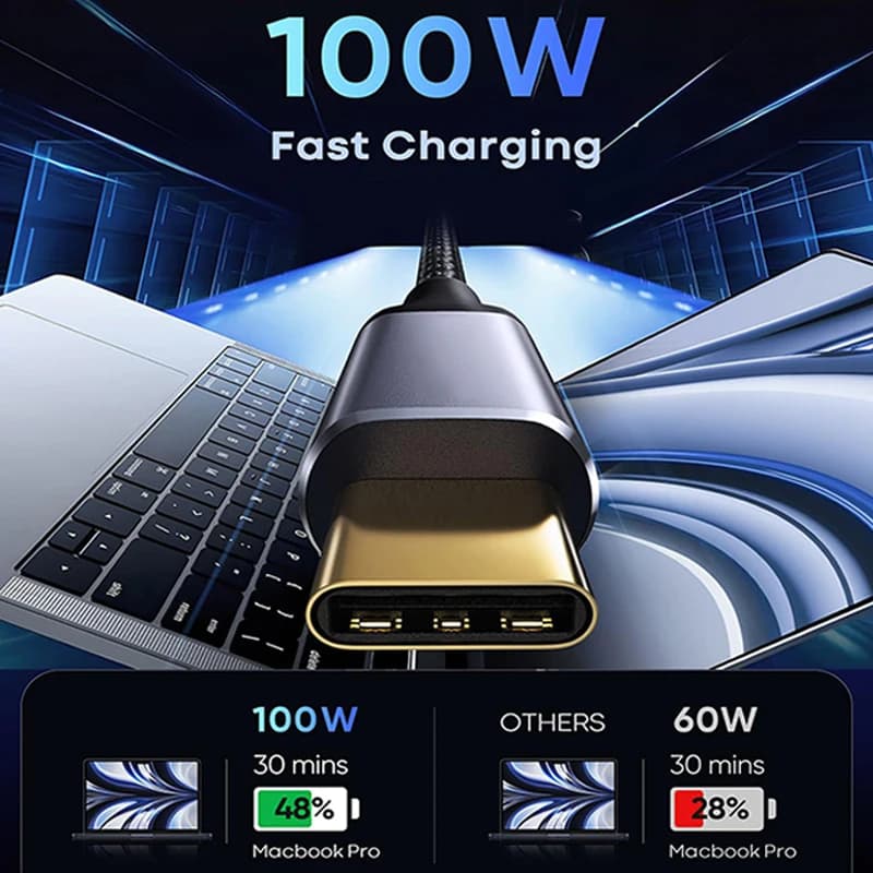 USB-C Extension Cable 100W Fast Charging