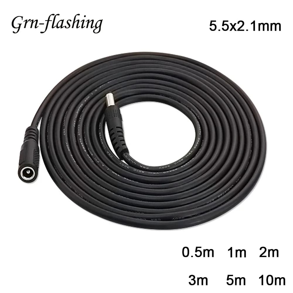 DC Extension Cable 5.5x2.1mm Female to Male