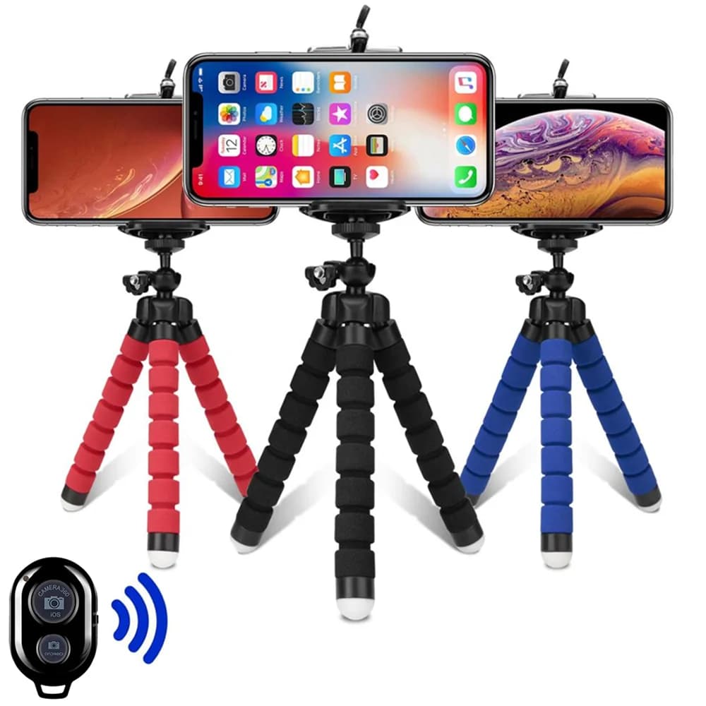 Phone Camera Tripod with Mobile Holder Clip