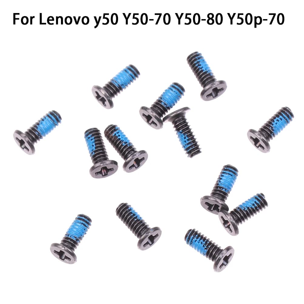13PCS/Set New Laptop Accessories Screws For y50-70 Y50-80 Y50p-70 Bottom Case Base Cover Lower Case