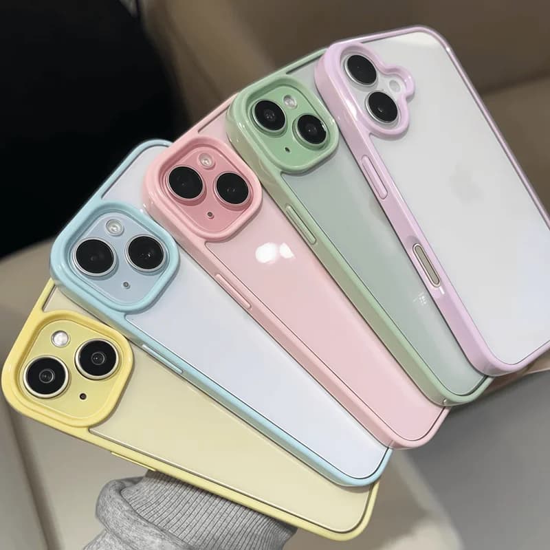 Clear Candy Color iPhone Case